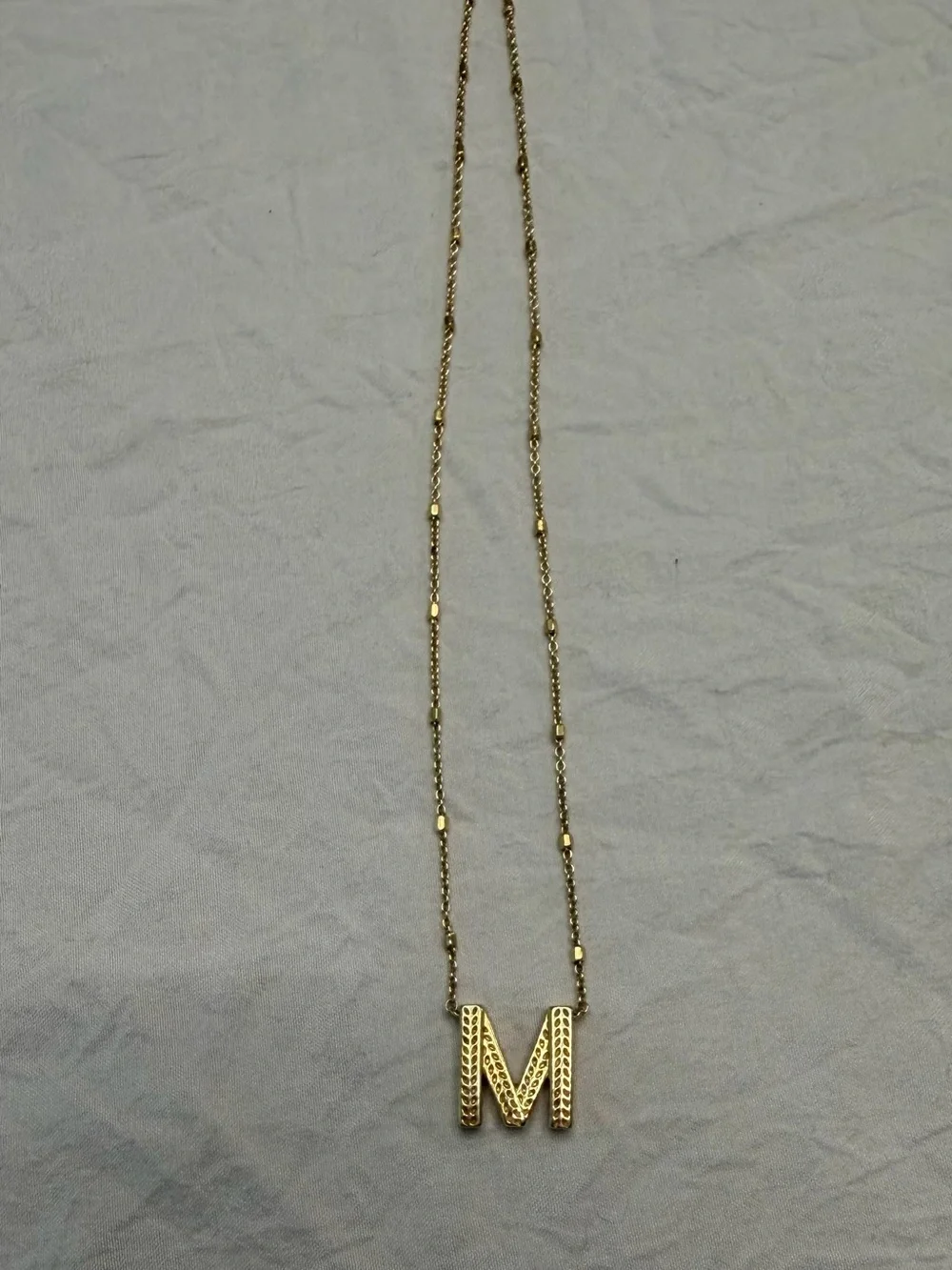 Gold Kendra Scott Letter Necklace